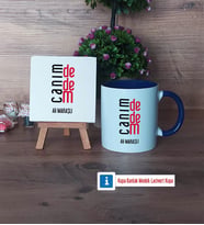 Dedeye Hediye Dekoratif Taş, Kupa Bardak Kırmızı Hediye (Model 2)