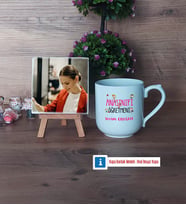 Anasınıfı Öğretmeni Fotoğraflı Dekoratif Taş, Kupa Bardak Beyaz Hediye Öğretmenler Günü Hediyesi (Model 5)