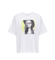 Only Onlhalıa S/S Sunglasses Top Box Jrs Kadın T-shirt (Beyaz)