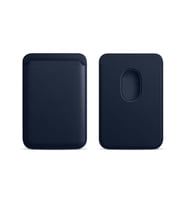 Sneezy İphone 14-14 Plus-14 Pro-14 Pro max Uyumlu Birinci Sınıf Magsafe Cüzdan Magsafe Deri Kartlık (Lacivert)