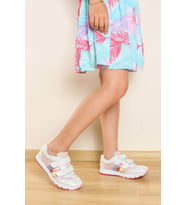 Hakiki Deri  Unisex Çocuk Casual Ayakkabı 006FA800 (Gümüş)