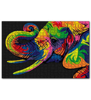 Cakapuzzle Genç Fil Dijital Mozaik  Puzzle Yapboz MDF (Ahşap) (1000 Parça)