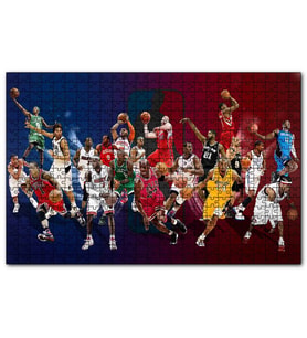 Cakapuzzle Oyuncuları Çeşitli Takımlar  Puzzle Yapboz MDF (Ahşap) (255 Parça)