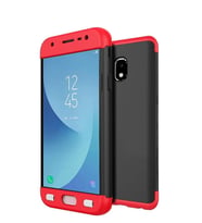 Microsonic Samsung Galaxy J5 Pro Kılıf Double Dip 360 Protective (Kırmızı)