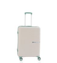 Mçs Polipropilen Valiz V374 65 CM (Beyaz-Su Yesılı)