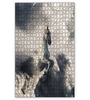 Cakapuzzle Pegasus ve Gri Bulutlar Puzzle Yapboz MDF (Ahşap) (500 Parça)