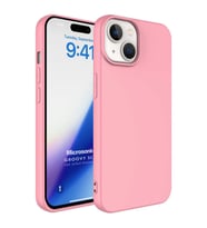 Microsonic Apple iPhone 15 Kılıf Groovy Soft Derin Mor (Rose)