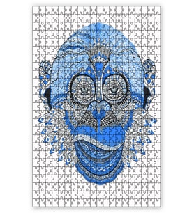 Cakapuzzle  Maymun Puzzle Yapboz MDF (Ahşap) (500 Parça)