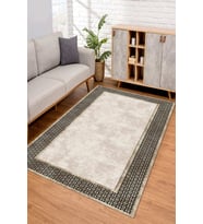 Dijital Kaymaz Taban Yıkanabilir Renkli Salon Halısı Mutfak Halısı Yolluk ND-SD-750 (Kahverengi)