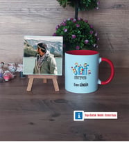 Erkek Sınıf Öğretmenine Hediye Fotoğraflı Dekoratif Taş, Kupa Bardak Beyaz Hediye Öğretmenler Günü Hediyesi (Model 2)