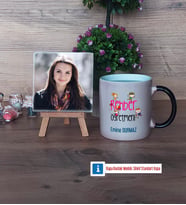 Rehber Öğretmeni Fotoğraflı Dekoratif Taş, Kupa Bardak Beyaz Hediye (Model 9)