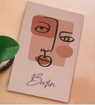 BK Gift Kişiye Özel İsimli Sert Kapaklı Pudra Pembesi Defter, Arkadaşa Hediye, Yeni İş Hediyesi, Anı Defteri, Doğum Günü Hediyesi (Model 2)