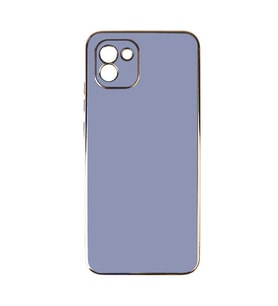 Galaxy A03 Kılıf Zore Bark Kenarları Altın Renk Kılıf (Açık Mavi)