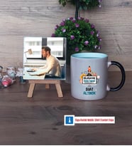 Bilgisayar Öğretmeni Fotoğraflı Dekoratif Taş, Kupa Bardak Beyaz Hediye Öğretmenler Günü Hediyesi (Model 9)