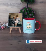 Cerraha Hediye Fotoğraflı Dekoratif Taş, Kupa Bardak Beyaz Hediye (Model 2)