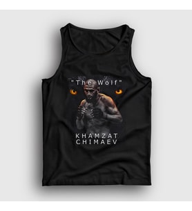 Presmono Unisex Beyaz Wolf Kurt Khamzat Chimaev Mma Ufc Atlet 429233tt (Siyah)