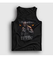 Presmono Unisex Beyaz Wolf Kurt Khamzat Chimaev Mma Ufc Atlet 429233tt (Siyah)