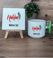Hakim Hediye Seti Kupa Bardak T Kulplu ve Dekoratif Taş Dünya Hukuk Günü Hediyesi (Model 8)