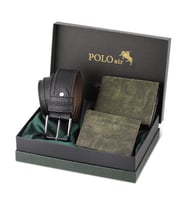 Polo Air Kemer Cüzdan Kartlık Hediyelik Kutusunda M-09 (Yeşil)