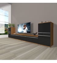 Decoraktiv Eko 9200T Mdf Tv Ünitesi Tv Sehpası (Siyah - Ceviz)