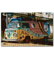 Cakapuzzle Terkedilmiş Hippi Minibüs  Puzzle Yapboz MDF (Ahşap) (500 Parça)