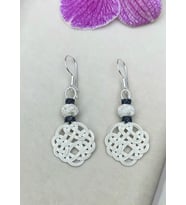 Gümüş Kazaziye Aşk Düğümü Kolye Küpe Set : Gümüş-Altın : Beyaz : Gümüş : Siyah-Gümüş : Siyah-Altın (Gümüş-Siyah)