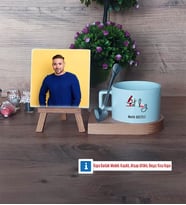 Patolog Fotoğraflı Dekoratif Taş, Kupa Bardak Beyaz Hediye (Model 8)