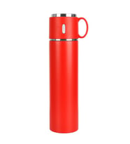 BARDAKLI TERMOS MUG 580 ML  (20 - 24 SAAT AYNI SICAKLIKTA ) ÇİFT KATMANLI PASLANMAZ ÇELİK (Kırmızı)