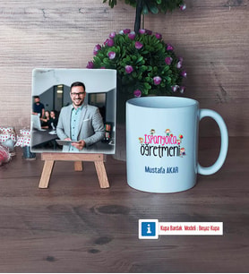 İspanyolca Öğretmeni Fotoğraflı Dekoratif Taş, Kupa Bardak Beyaz Hediye (Model 1)