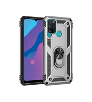 Mopal Huawei Y6P 2019 ve Honor 9A İçin 6,3 İnç Yüzüklü Standlı Kılıf (Gri)