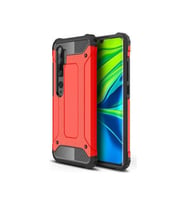 Xiaomi Mi Note 10 Lite Kılıf Crash Zırh Silikon Kılıf (Kırmızı)