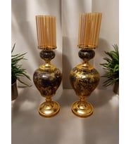 2'li Set Uzun Mumluk (Gold)