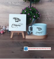 Eşe Hediye Mr Dekoratif Taş, Kupa Bardak Kırmızı Hediye Yıl Dönümü Hediyesi (Model 7)