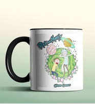 Kişiye Özel Rick and Morty 3 Beyaz Renk Kupa (Siyah)