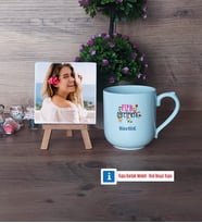 Fizik Öğretmeni Fotoğraflı Dekoratif Taş, Kupa Bardak Beyaz Hediye (Model 5)