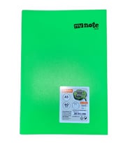 Mynote Text Neon Defter A5 60 Yp Kareli - Kırmızı (Yeşil)