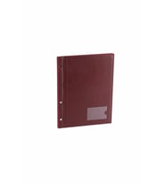 İmza Dosyası 6 Sayfa İmza Kapasiteli Kadife İç Yapraklı Signature File Vegan 25x32 cm (Bordo)