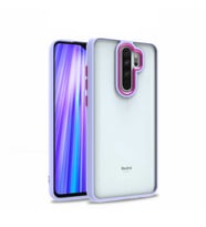 Xiaomi Redmi Note 8 Pro Kılıf Case, Kamera Lens Korumalı Elektroplatin Kaplama Sert PC Koruyucu Colourful Platinum Serisi (Lila)