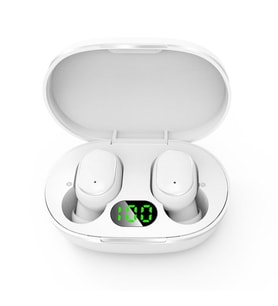 E6S Earbuds Bluetooth 5.0 Kulaklık Çift Mikrofonlu Hd Ses Kalitesi Digital Göstergeli (Beyaz)