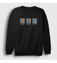 Presmono Unisex Beyaz Van Gone Art Painter Vincent Van Gogh Sweatshirt 303503tt (Siyah)