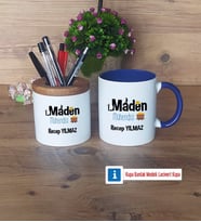 Maden Mühendisi Kalemlik, Kupa Bardak T Kişiye Özel Hediye (Model 6)
