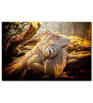 Cakapuzzle Kütükler Arasındaki Efsanevi Kertenkele Puzzle Yapboz MDF (Ahşap) (500 Parça)