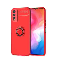 Vivo Y20 Kılıf Yüzüklü Magnetli Ravel Case (Kırmızı)