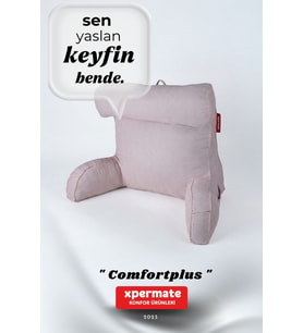 XPERMATE TV Yastığı Kollu Okuma Yastığı Sırt Destek Yastığı Yatakta Oturma Kitap Okuma Yastığı (Pembe)