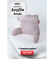 XPERMATE TV Yastığı Kollu Okuma Yastığı Sırt Destek Yastığı Yatakta Oturma Kitap Okuma Yastığı (Pembe)
