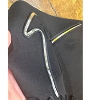 23X10 CM KABARTMA VARAKLI SİYAH ARMA DİKİŞ APLİK (Gümüş)