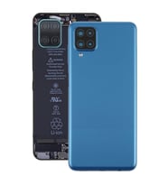 Samsung Galaxy A12 Uyumlu Arka Pil Batarya Kapağı SM-A125F (Mavi)