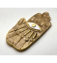 Büyük Boy El Nazar Tütsülük - Hediyelik kutusunda (Gold)