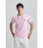 Beginning Composition Erkek Taş T-Shirt (Pembe)