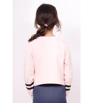 Toontoy Kız Çocuk Yıldızlı Dream Baskılı Sweatshirt (Pudra)